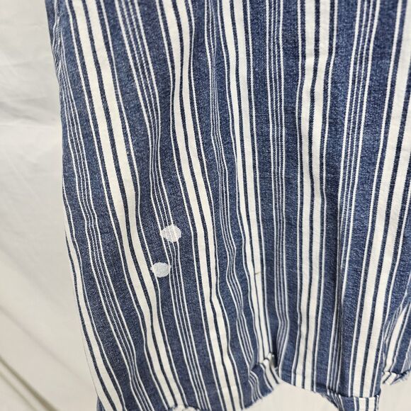 FREE PEOPLE Just Float On Flare Printed Striped Denim Jeans Size 27 Boho - Picture 4 of 8